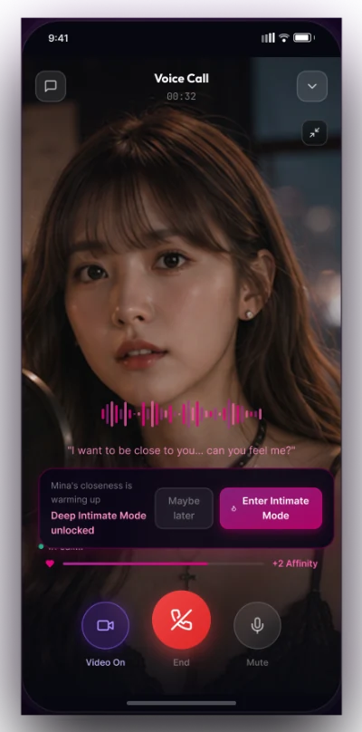 NOVA AI Voice & Intimate Mode